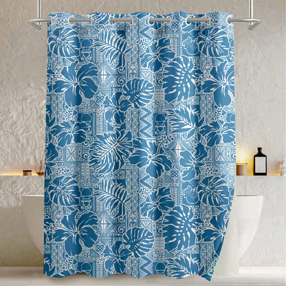 No Hope Hawaiian Pattern Shower Curtain