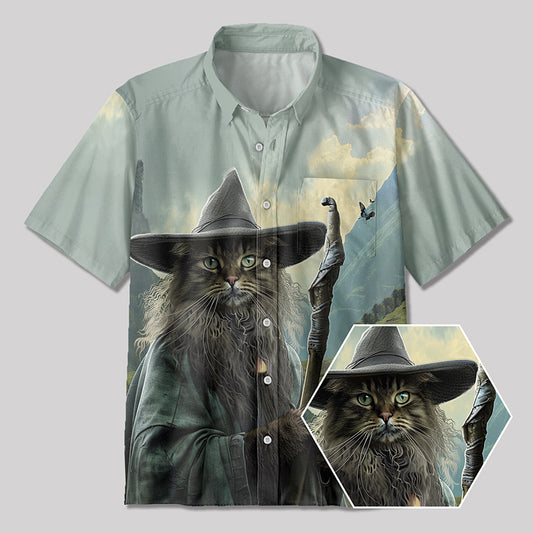Catdalf Button Up Pocket Shirt