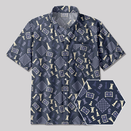 International Chess Button Up Pocket Shirt