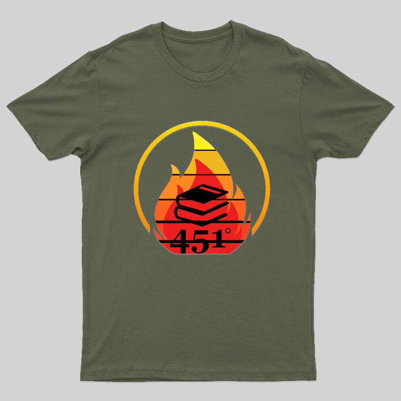 Fahrenheit 451 Retro Nerd T-Shirt