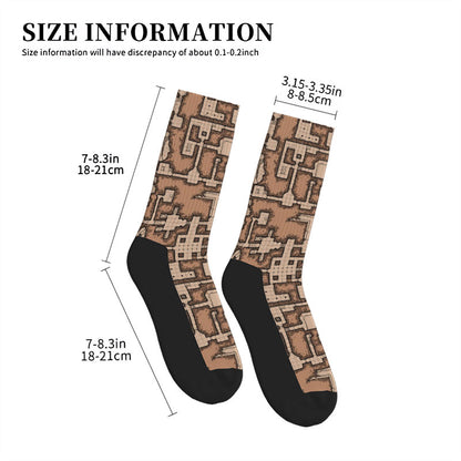 DND Map Design Elements Men's Socks