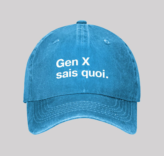 Gen X Sais Quoi Washed Vintage Baseball Cap