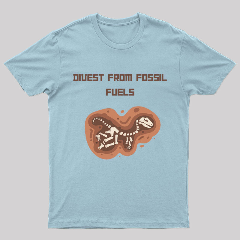 Divest From Fossil Fuel Nerd T-Shirt