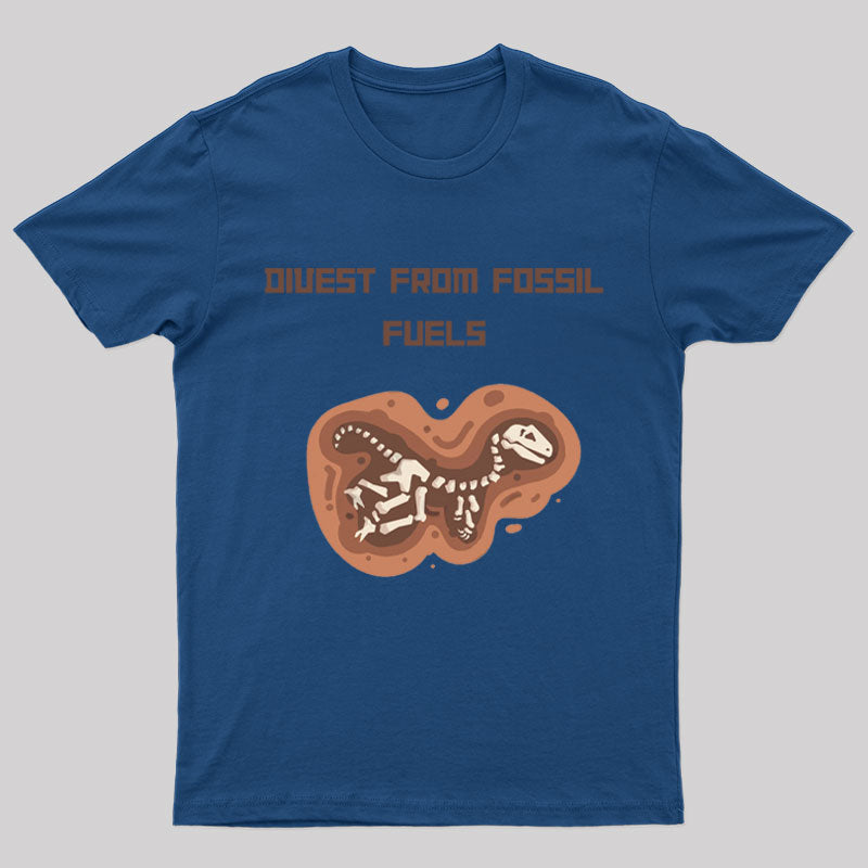 Divest From Fossil Fuel Nerd T-Shirt