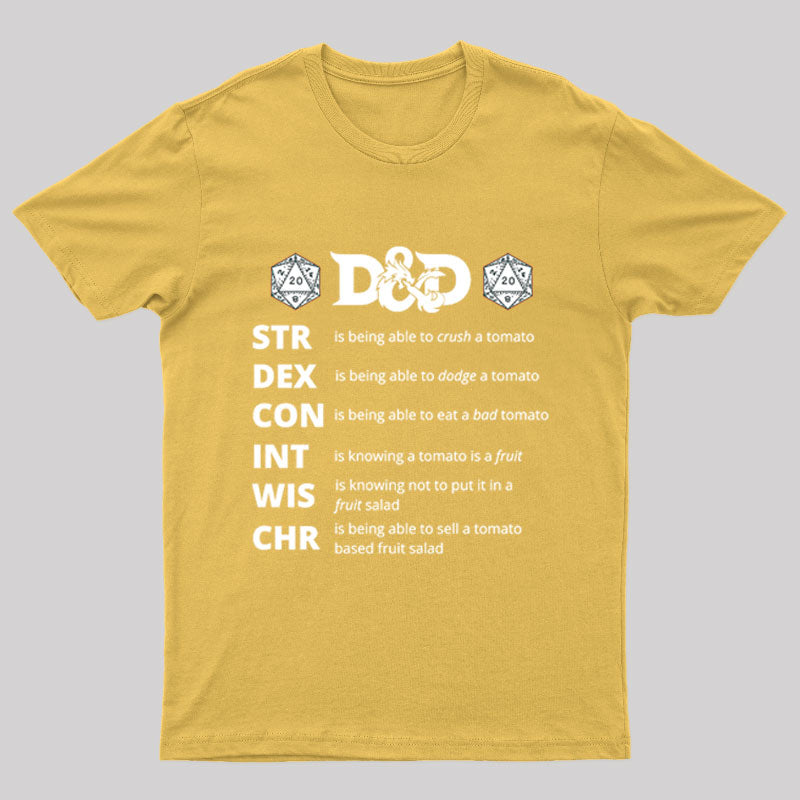Dungeons and Dragons Gift Nerd T-Shirt
