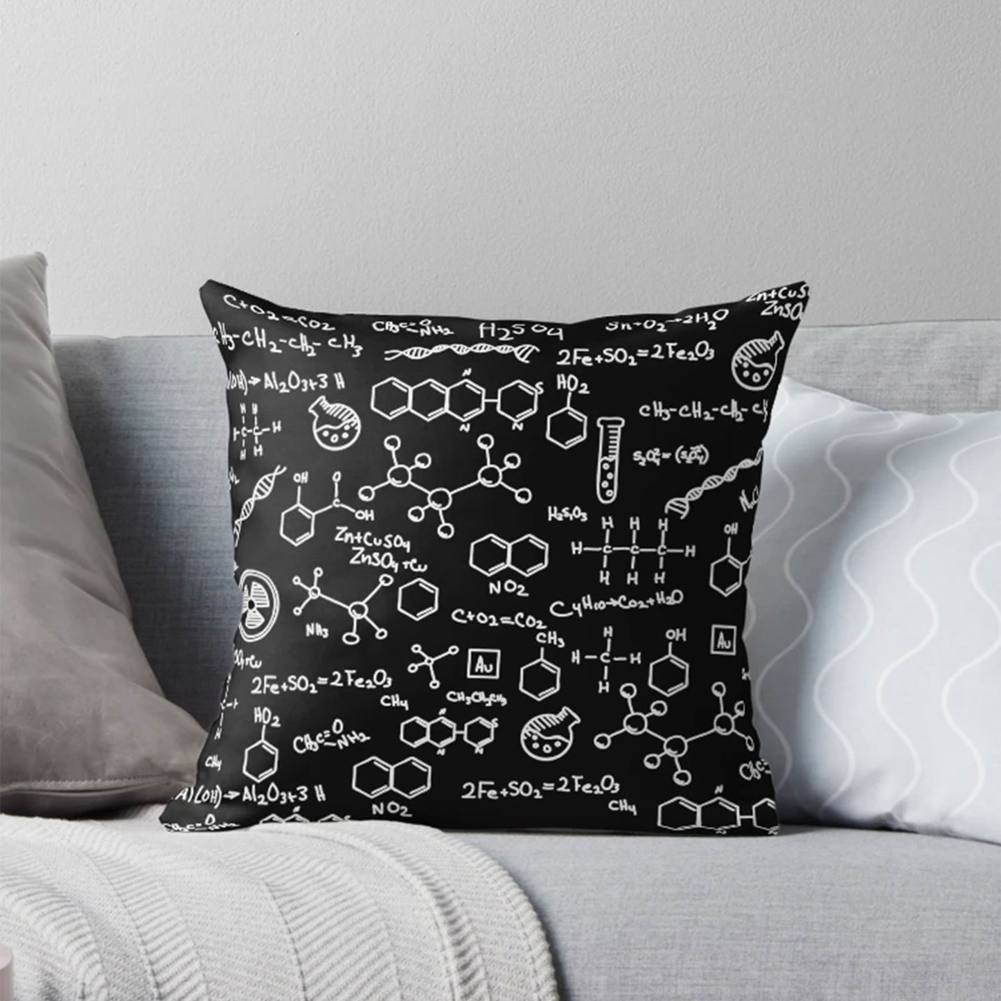 Science Chemistry Pattern Geek Pillowcase