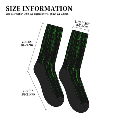 The Matrix Black Green Design Art Men's Socks