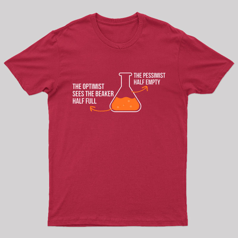 The Optimist And Pessimist Nerd T-Shirt