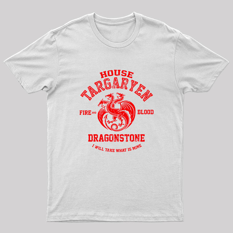 Fire and Blood Nerd T-Shirt