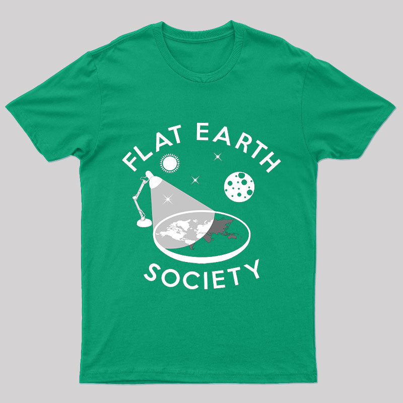 Flat Earth Society Geek T-Shirt