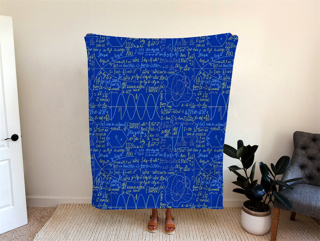Math Function Curve Flannel Blanket