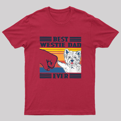 Mens Best Westie Dad Nerd T-Shirt