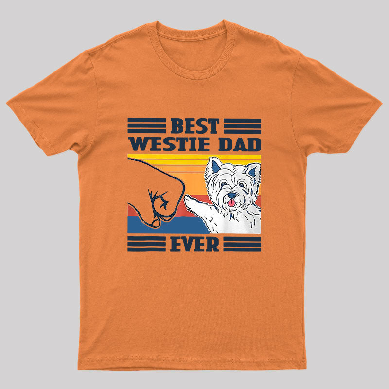 Mens Best Westie Dad Nerd T-Shirt