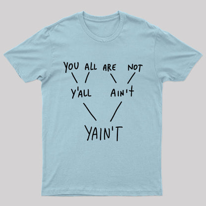 Yaint Verb Origin Geek T-Shirt