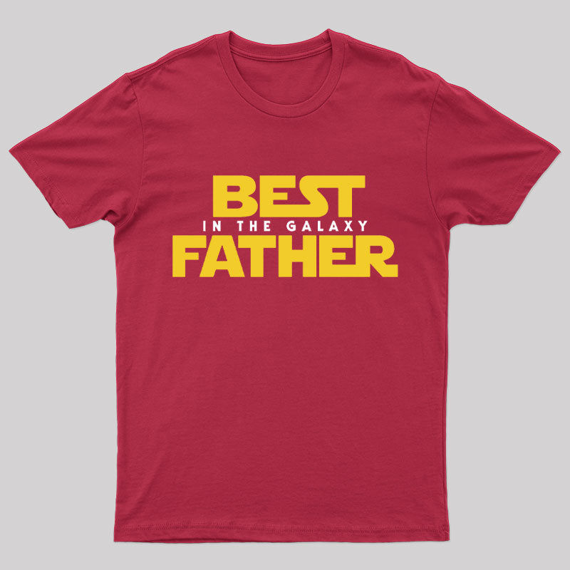 Best Father in The Galaxy Nerd T-Shirt