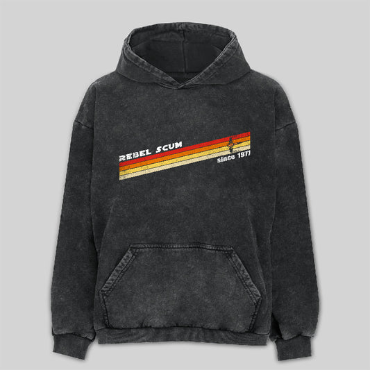 Rebel Scum Since 1977 Washed Hoodie