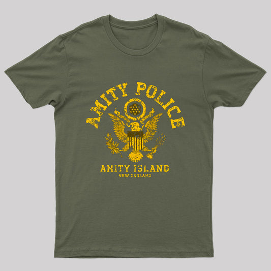 Jaws Amity Police Geek T-Shirt