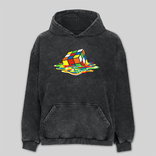 Magic Cube Colourful Washed Hoodie