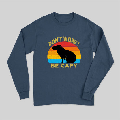 Capybara Don't Worry Long Sleeve T-Shirt
