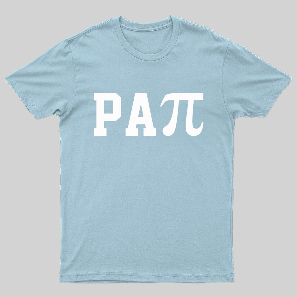 Papi Pi Dad Puns Math Nerd T-Shirt