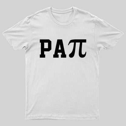 Papi Pi Dad Puns Math Nerd T-Shirt