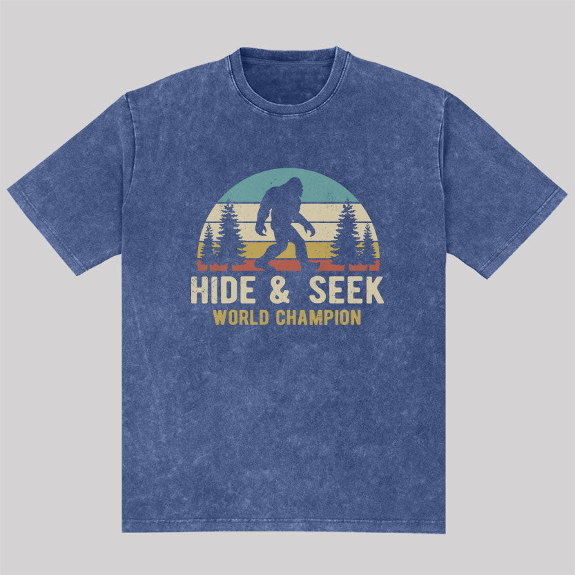 Bigfoot - Hide And Seek World Champion Washed T-shirt