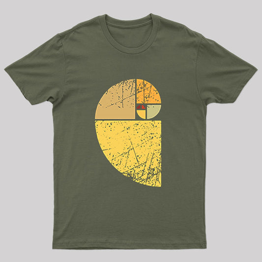 Vintage Fibonacci Spiral Science T-Shirt