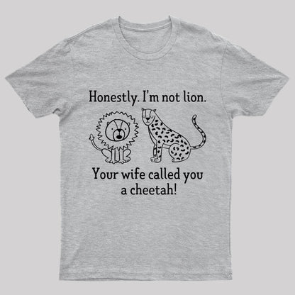 Lion Cheetah Geek T-Shirt