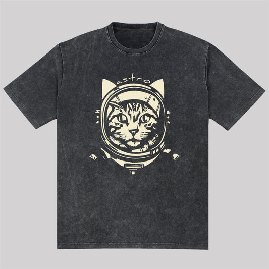Astro Cat Washed T-Shirt