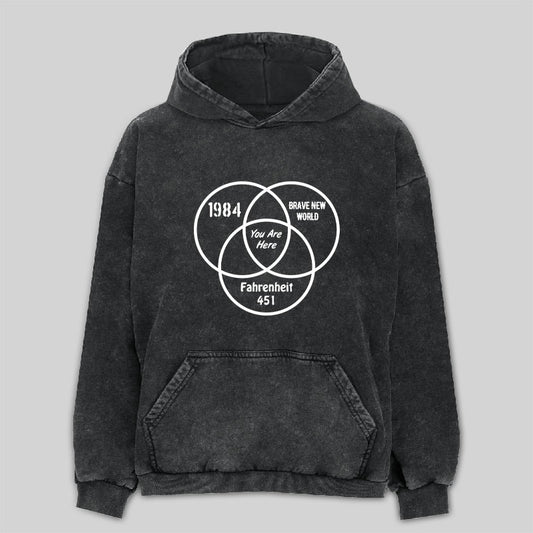 You Are Here Washed Hoodie