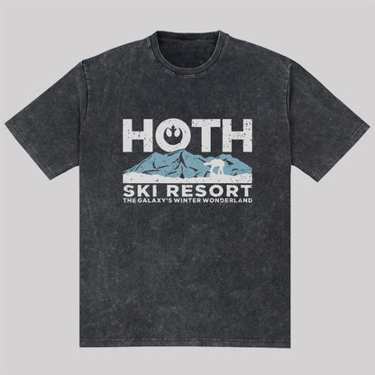 Hoth Ski Resort Washed T-shirt