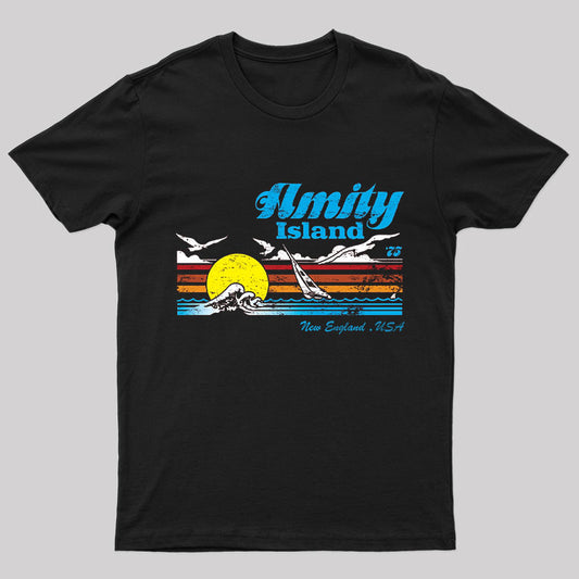 Amity Island Vintage Nerd T-Shirt