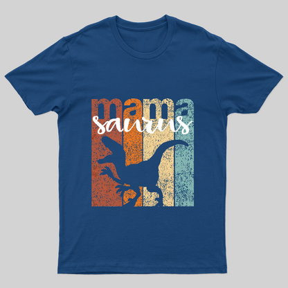 Mamasaurus Mother's Day Fitted Scoop T-Shirt