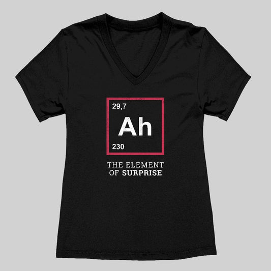 Ah! The Element Of Surprise Women's V-Neck T-shirt - Geeksoutfit