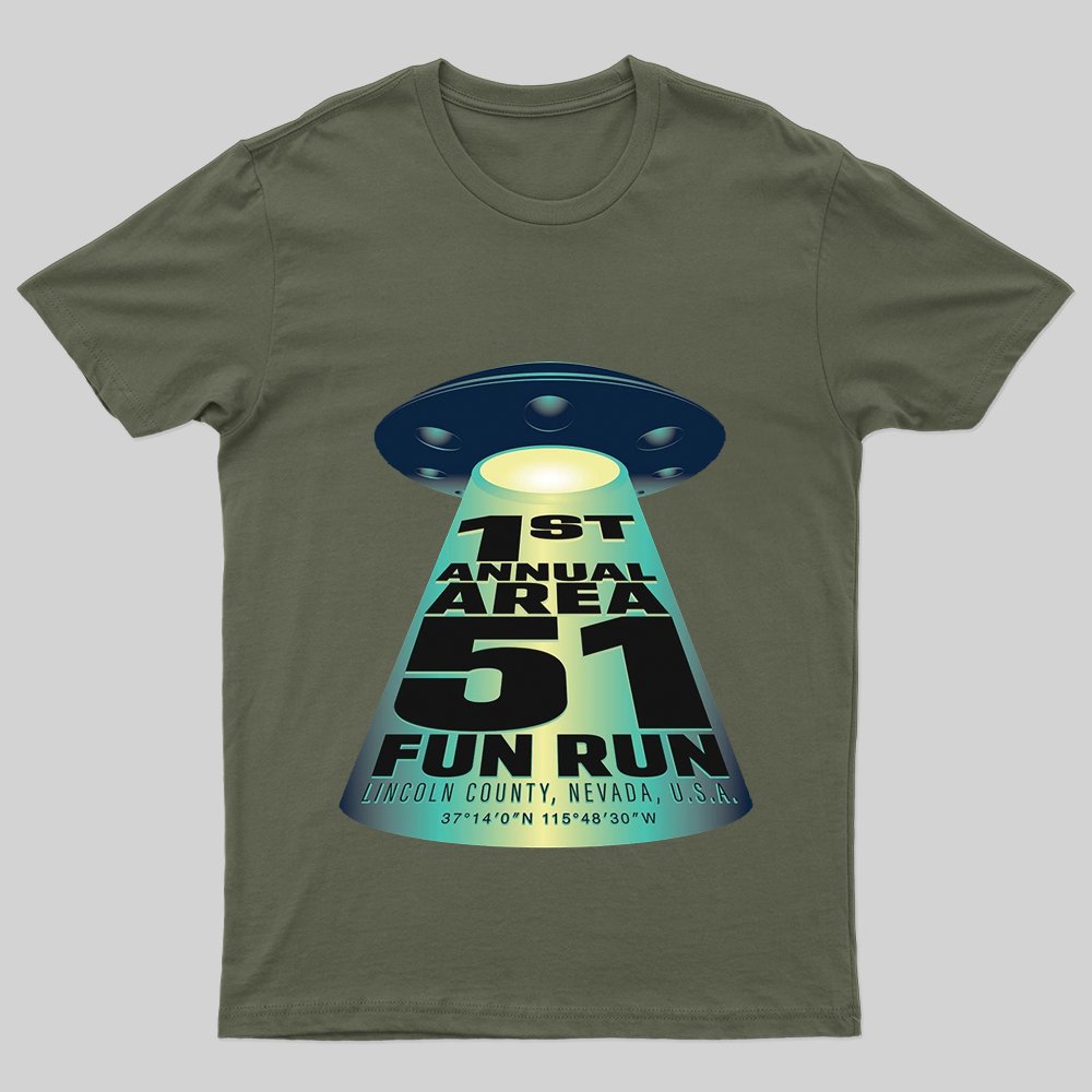 AREA 51 FUN RUN T-Shirt - Geeksoutfit