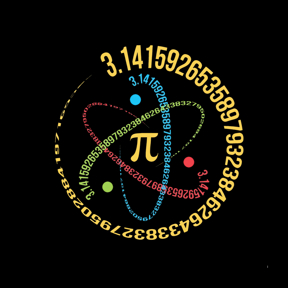 Atom Pi Math Science T-shirt - Geeksoutfit