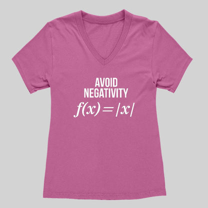 Avoid Negativity Women's V-Neck T-shirt - Geeksoutfit