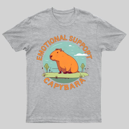 Emotional Support Capybara T-shirt - Geeksoutfit