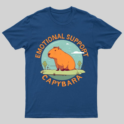 Emotional Support Capybara T-shirt - Geeksoutfit