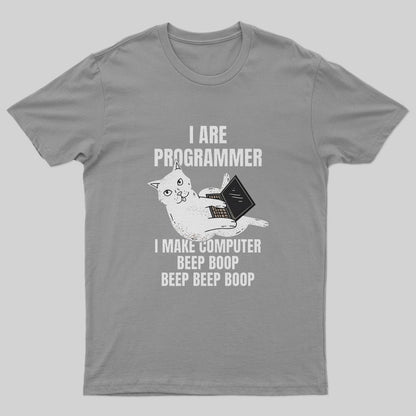 I Are Programmer Computer Cat T-Shirt - Geeksoutfit
