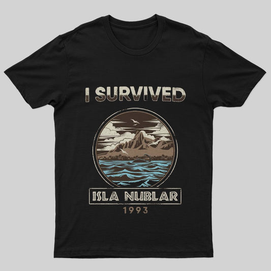 I Survived Isla Nublar T-Shirt - Geeksoutfit
