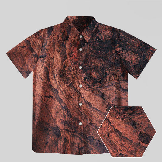 Mars Surface Button Up Pocket Shirt - Geeksoutfit