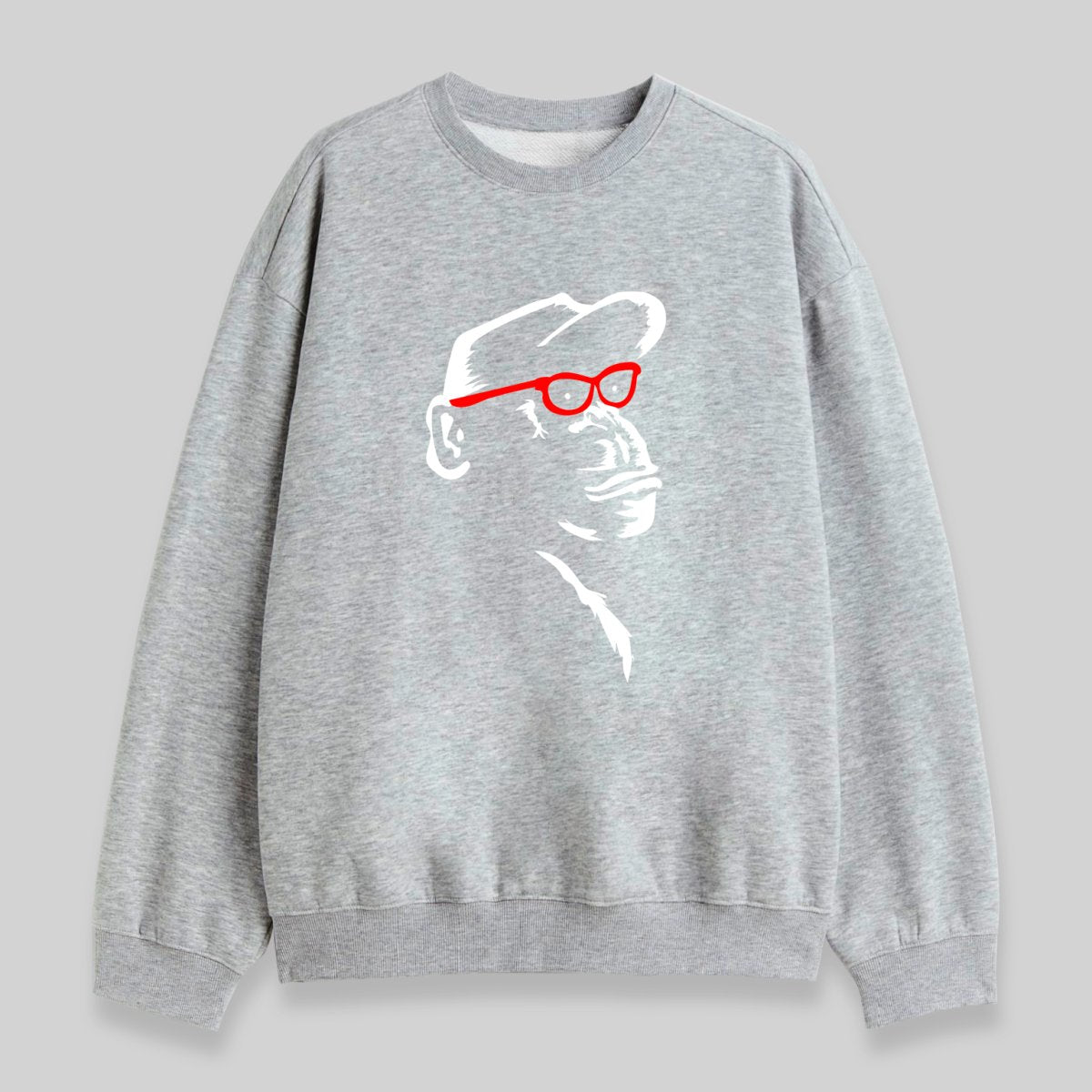 Monkey With Red Glasses Sweatshirt - Geeksoutfit