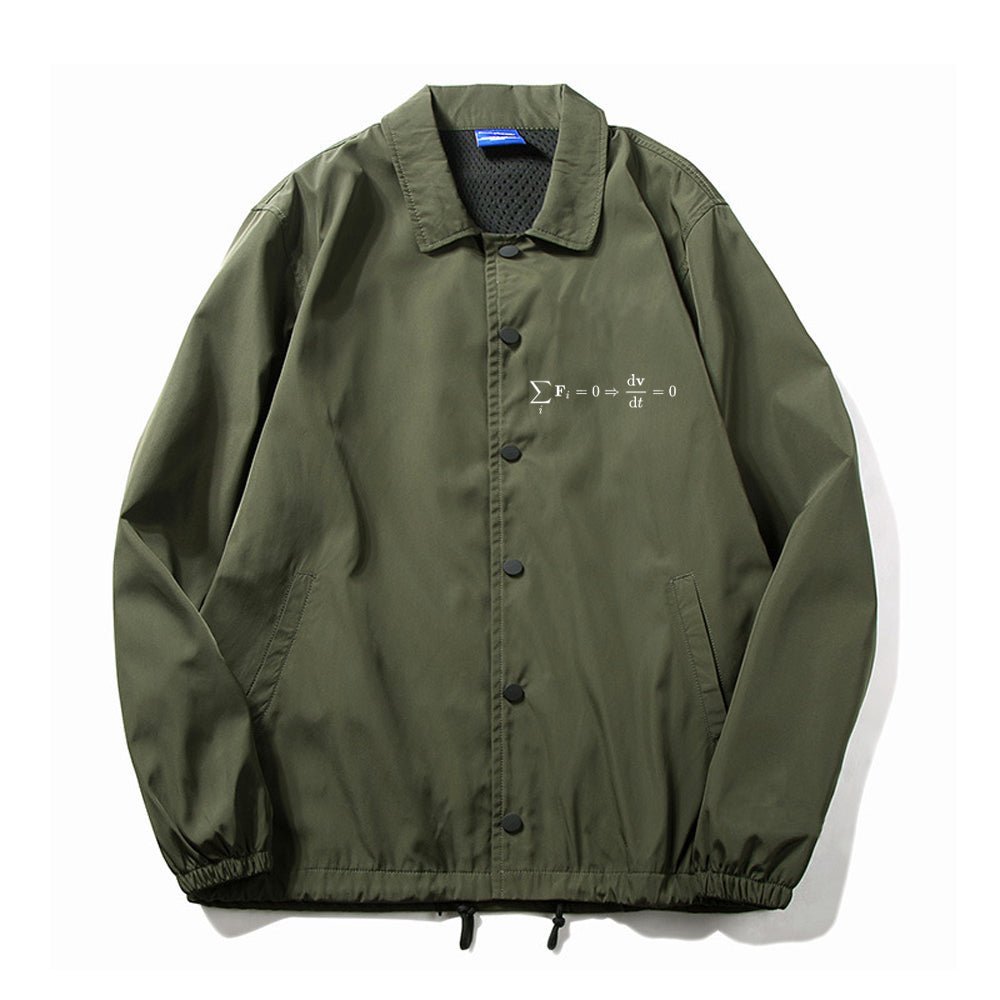 Newton's First Law Coach Jacket - Geeksoutfit