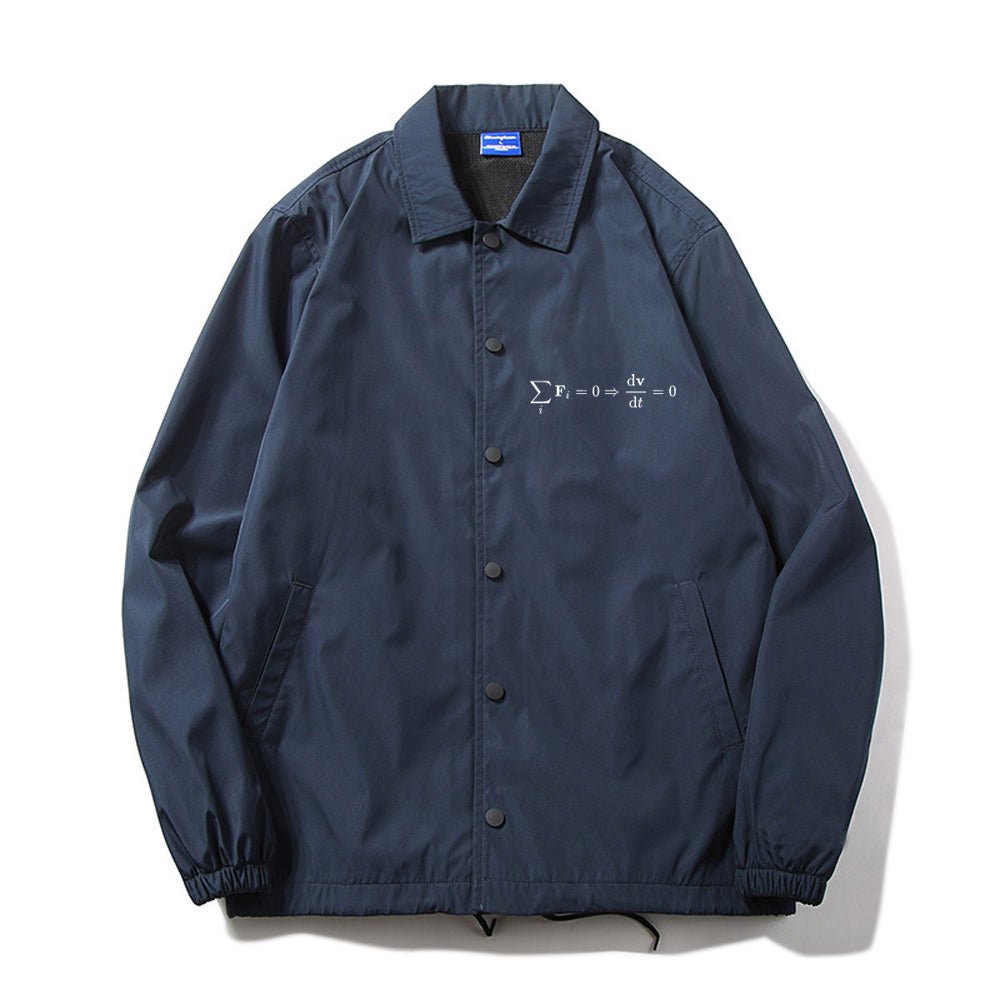 Newton's First Law Coach Jacket - Geeksoutfit