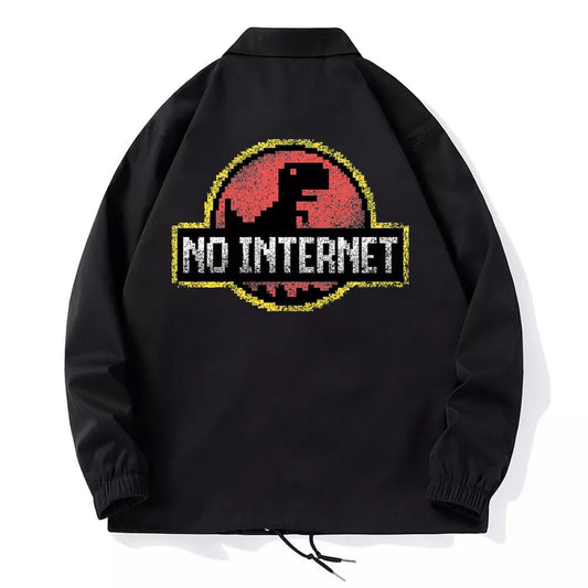No Internet Coach Jacket - Geeksoutfit