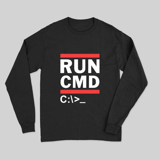 Run CMD C Long Sleeve T-Shirt - Geeksoutfit
