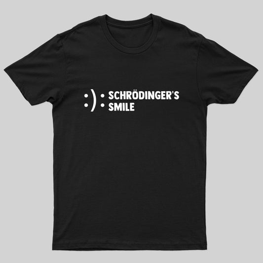 Schr?dinger's Smile T-Shirt - Geeksoutfit
