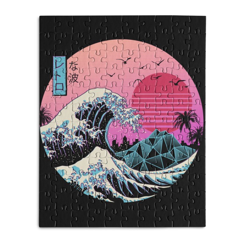 THE GREAT RETRO WAVE-Wooden Jigsaw Puzzle - Geeksoutfit