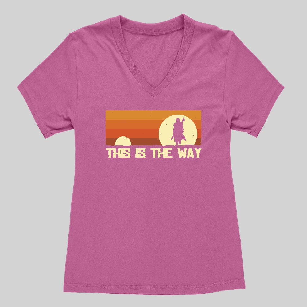This Is The Way Women's V-Neck T-shirt - Geeksoutfit